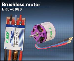 Ek5-0080 - Brushless motor 40g 3100RPM/V & speed controller 25A